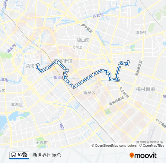62路 Bus Line Map