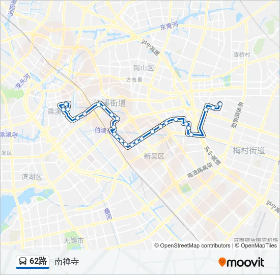 62路 Bus Line Map