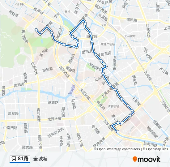 81路 Bus Line Map