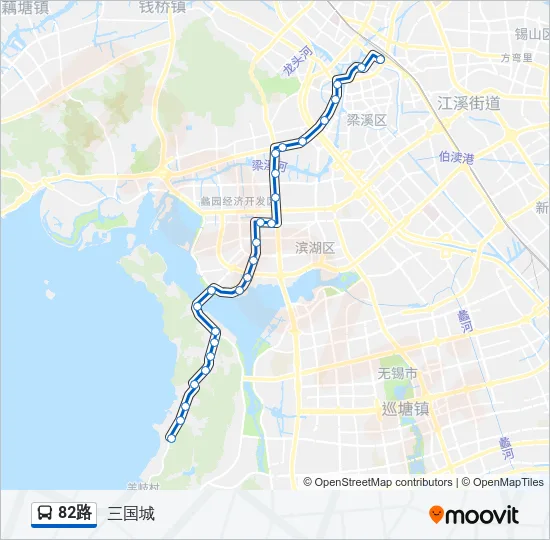 82路 Bus Line Map