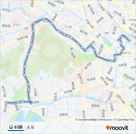 83路 Bus Line Map