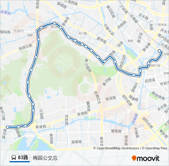 83路 Bus Line Map