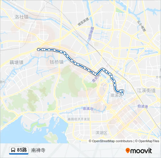 85路 Bus Line Map