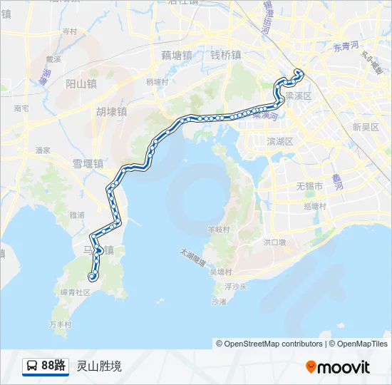 88路 Bus Line Map