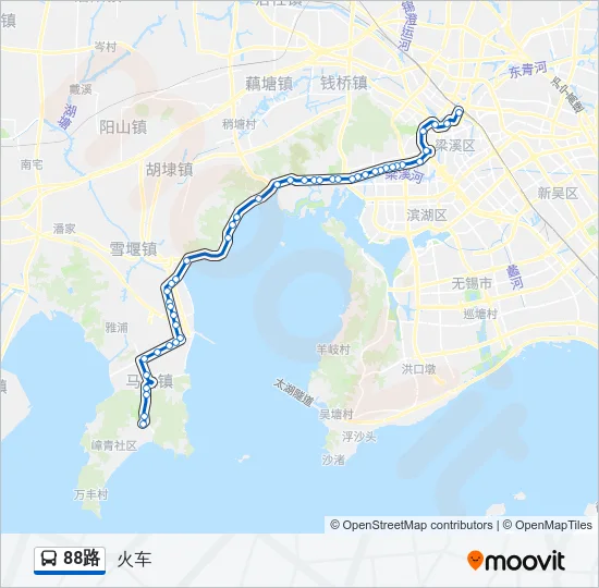 88路 Bus Line Map
