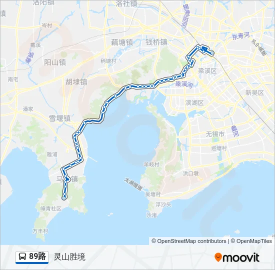 89路 Bus Line Map