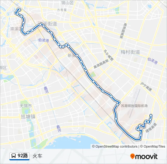 92路 Bus Line Map