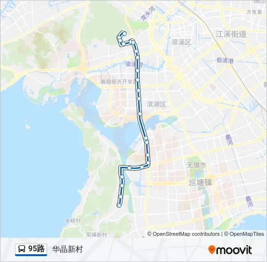 公交95路的线路图