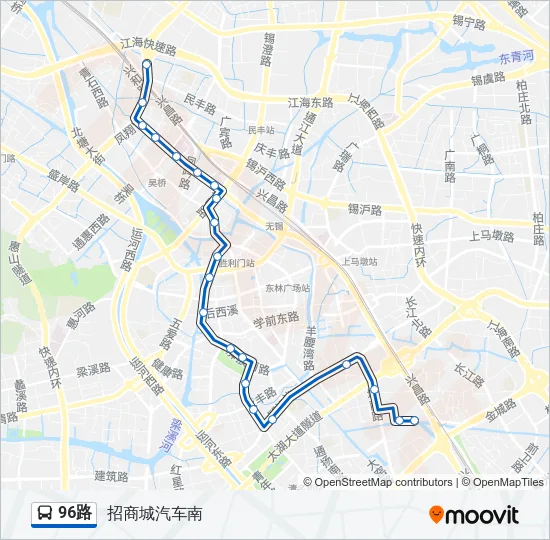 96路 Bus Line Map
