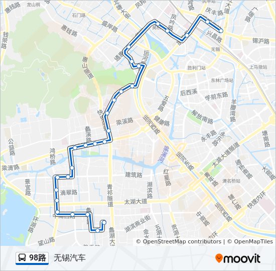 浦东98路公交车线路图图片