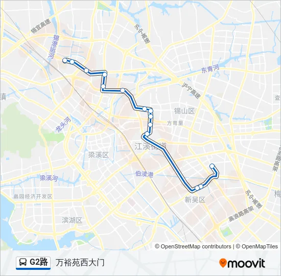 G2路 Bus Line Map