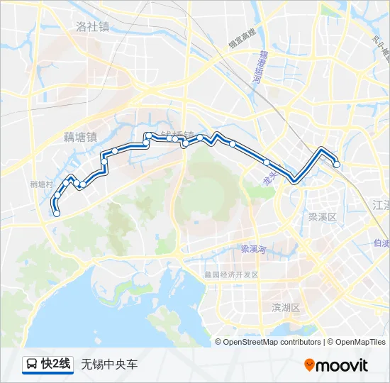 快2线 Bus Line Map
