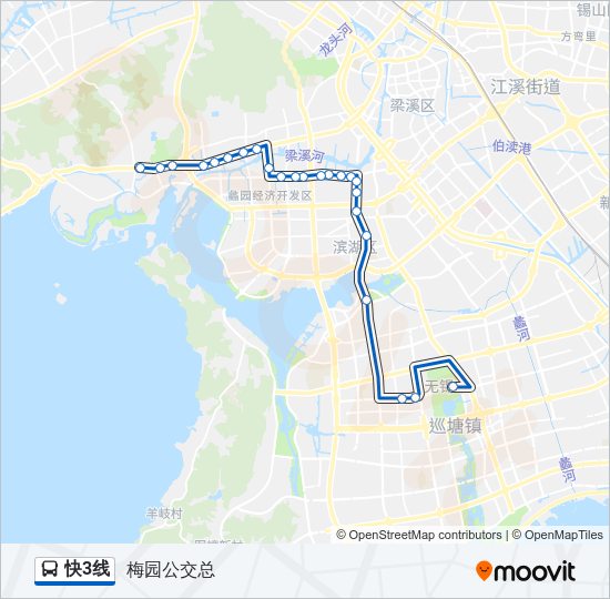 快3线 Bus Line Map