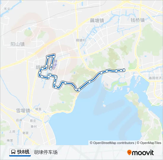 快8线 Bus Line Map