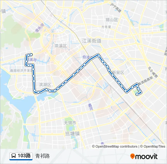103路 Bus Line Map