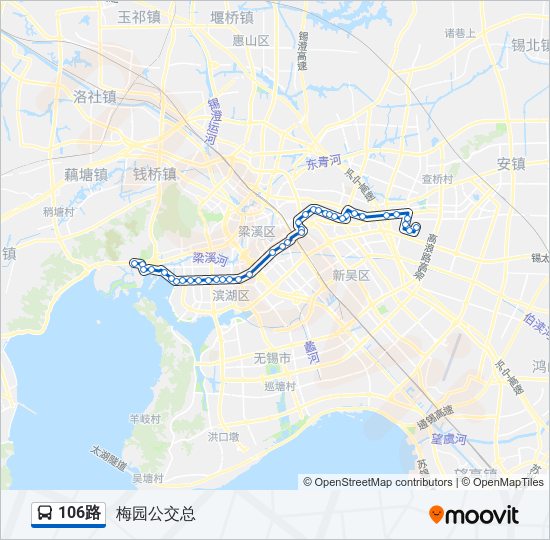 106路 bus Line Map