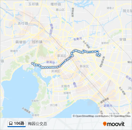 106路 Bus Line Map