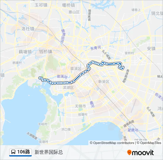 106路 Bus Line Map