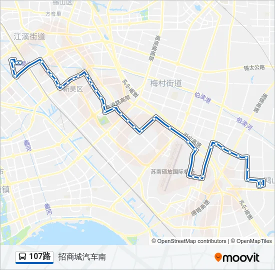 107路 Bus Line Map