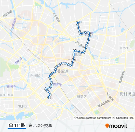 111路 Bus Line Map