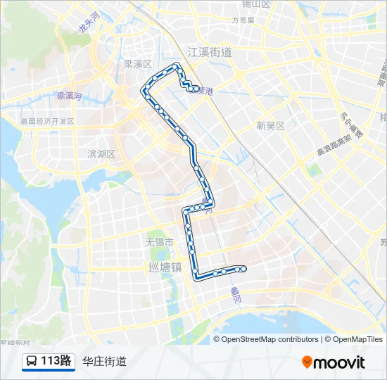 113路 Bus Line Map