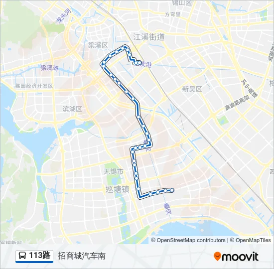 113路 Bus Line Map