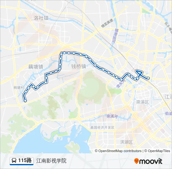 115路 Bus Line Map
