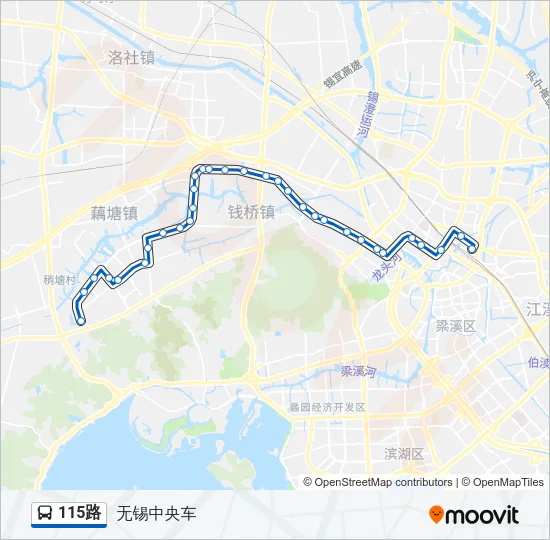 115路 Bus Line Map