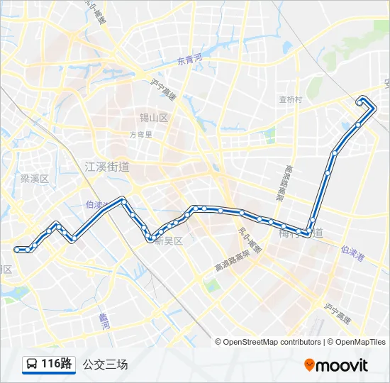 116路 Bus Line Map