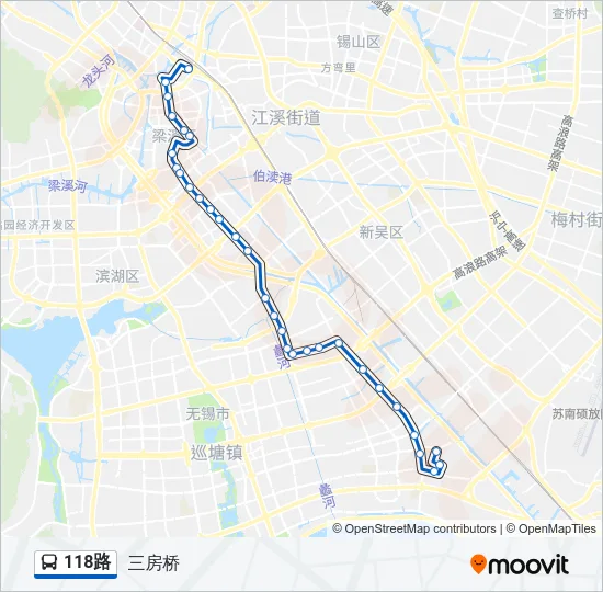 118路 Bus Line Map