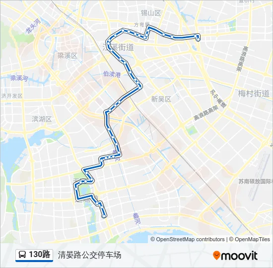 130路 Bus Line Map