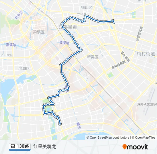130路 Bus Line Map