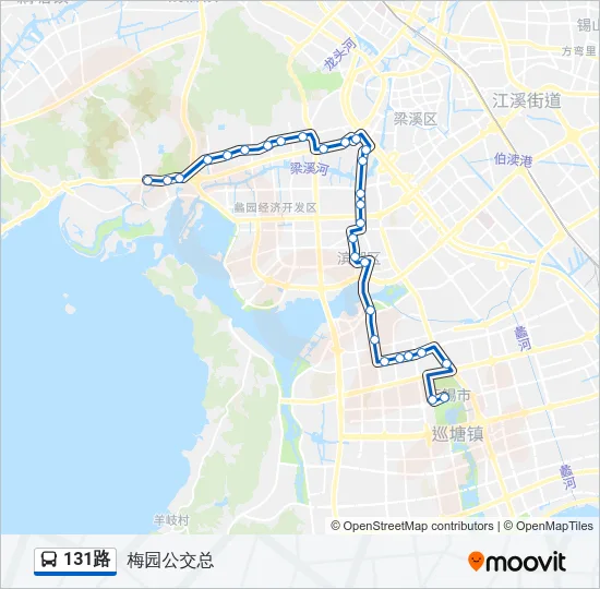 131路 Bus Line Map