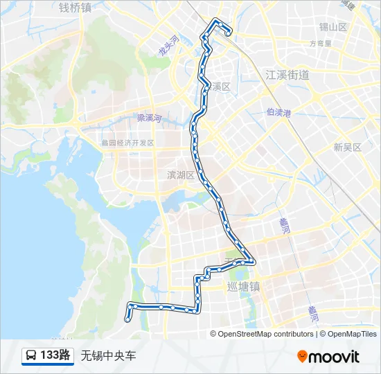 133路 Bus Line Map