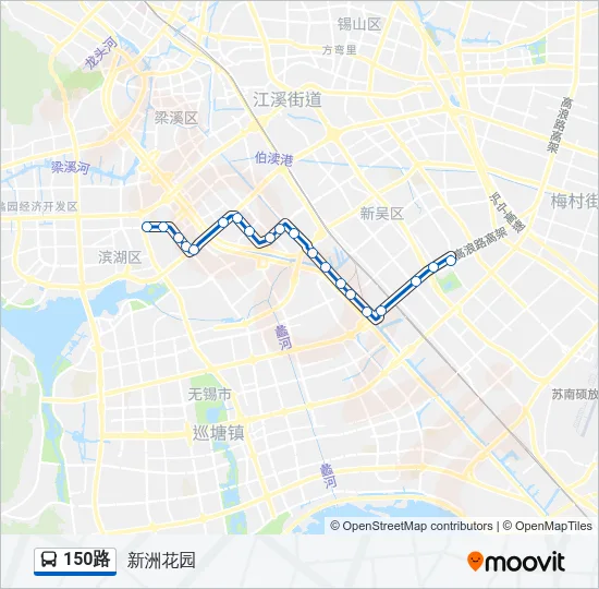 150路 Bus Line Map