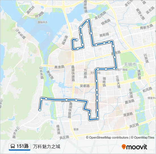151路 Bus Line Map