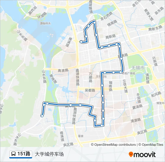 151路 Bus Line Map