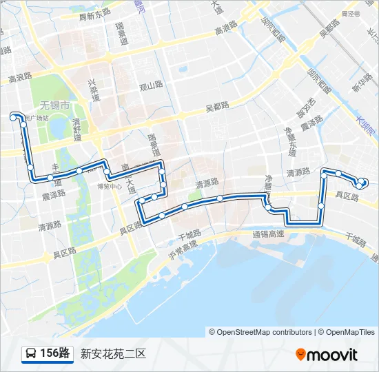 156路 Bus Line Map