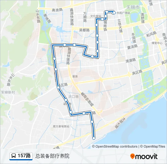 157路 Bus Line Map