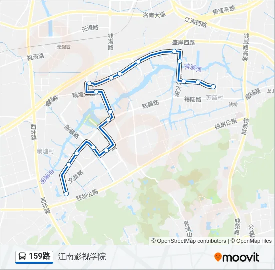 159路 Bus Line Map