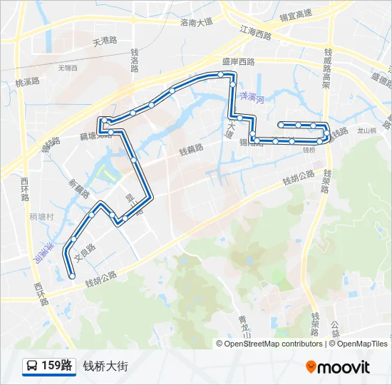 159路 Bus Line Map
