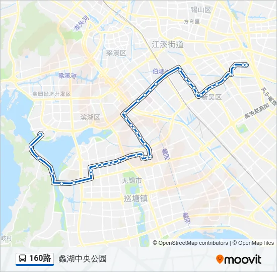 160路 Bus Line Map