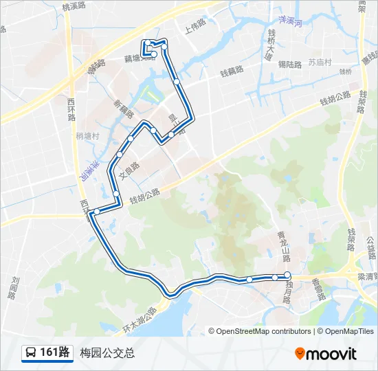 161路 Bus Line Map