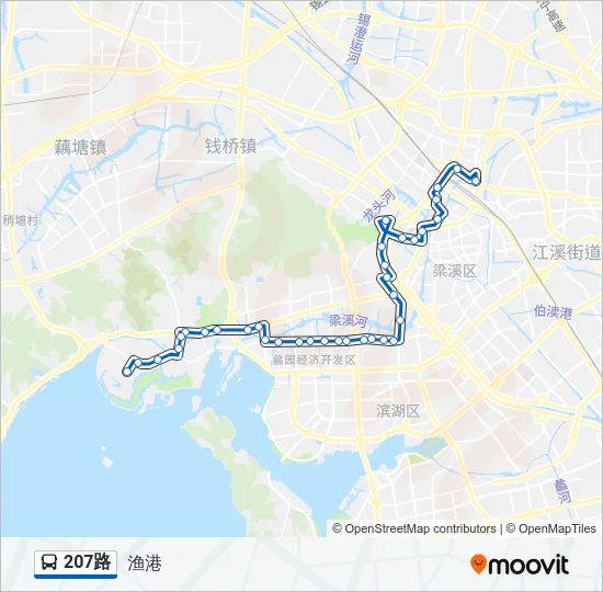 207路 Bus Line Map