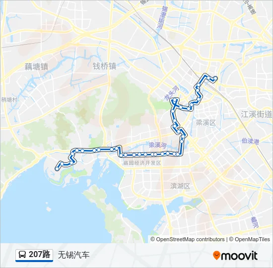 207路 Bus Line Map