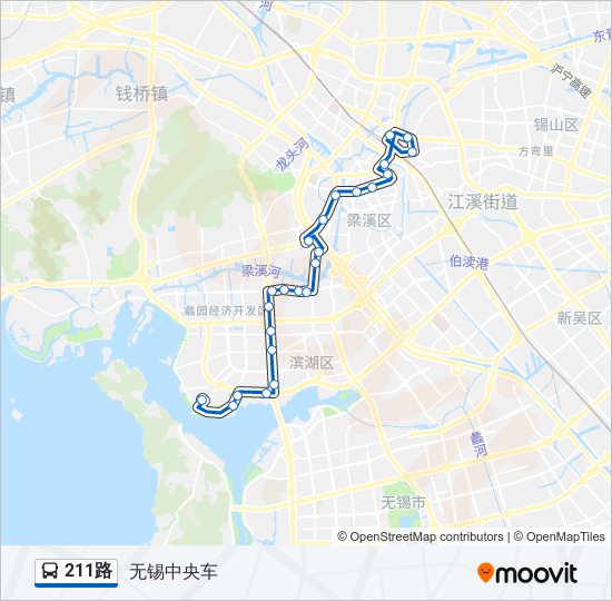 211路 bus Line Map