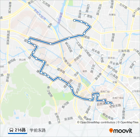 216路 Bus Line Map