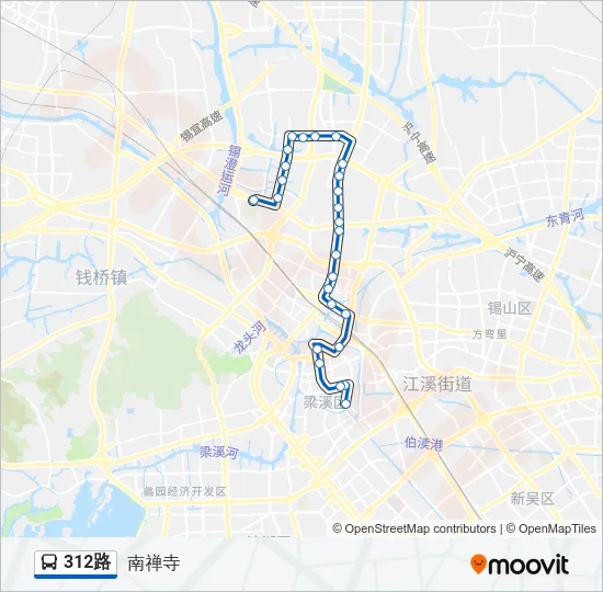 312路 Bus Line Map