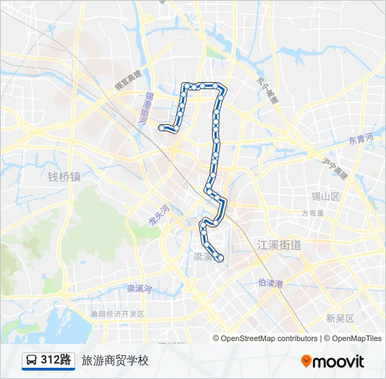 312路 Bus Line Map