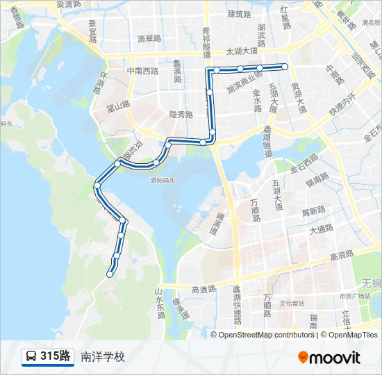 315路 Bus Line Map